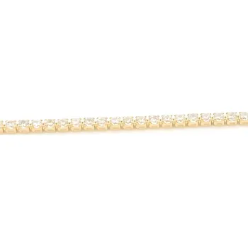 Náramek B&B Goldinvestic Zlatý tenisový náramek ze zirkonů Žlutá 2mm