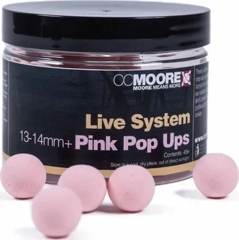 Boilies CC MOORE - Plovoucí boilie Live System Pink 13-14 mm 45 ks