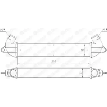 Chladič motoru QWP Chladič vzduchu intercooler QWP WIC113