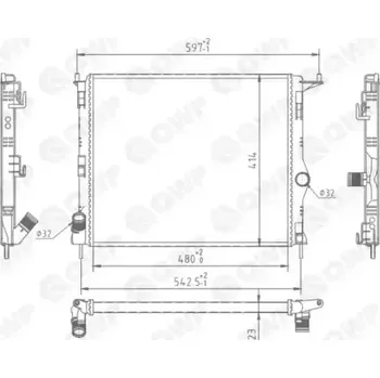 Chladič motoru QWP Chladič vody QWP WRA160