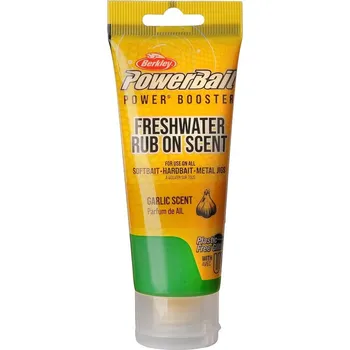 Návnadová pasta a těsto Berkley Powerbait Gel 80 ml - Garlic Green Silver Flake - Česnek