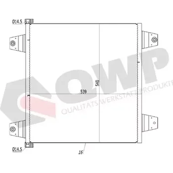 Výparník klimatizace QWP Kondenzátor klimatizace QWP WAC351