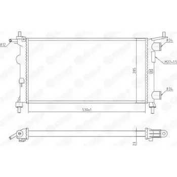 Chladič motoru QWP Chladič vody QWP WRA172