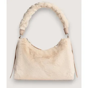 Kabelka BOHEME SYNTHETIC FUR KOŽENÁ KABELKA NATURAL/ROSETTE AW25