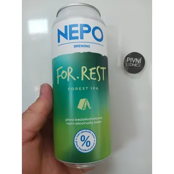 Pivo Nepomucen FOR.REST 0,5% 0,5l