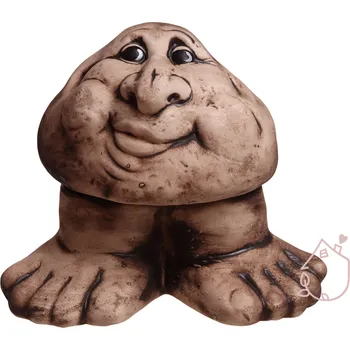 Zahradní dekorace keramické dekorace do zahrady | hnědá z mrazu odolné keramiky