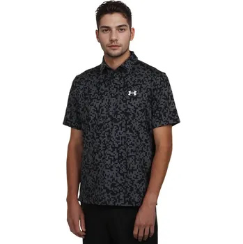 Pánské polo tričko Under Armour T2G Printed Polo velikost XL Black / Castlerock