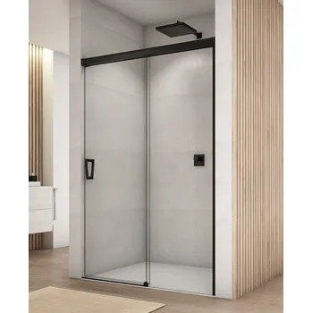 Sprchové dveře Ronal (Sanswiss) Ronal, CADURA Black Line jednodílné posuvné dveře s pevnou stěnou v rovině CAS2 Šířka: 180 cm + doprava zdarma + při platbě převodem sleva navíc