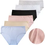 FANNIFEN Dámské jednobarevné kalhotky CZ8015 - 3 ks v balení Barva: Mix, Velikost: L