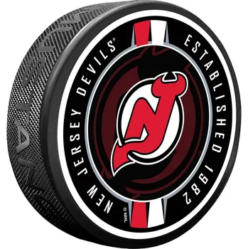 Puk Mustang Puk New Jersey Devils NHL Ribbon