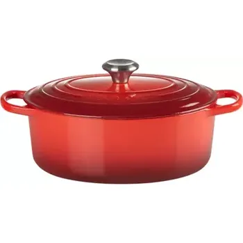 Nádobí Le Creuset Signature Oválný hrnec s poklicí 27 cm červená (24147261780)