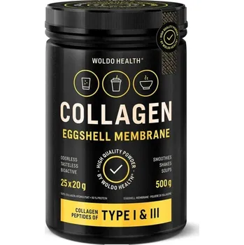 Kloubní výživa WoldoHealth Kolagen s práškem z membrán vaječných skořápek, 500 g