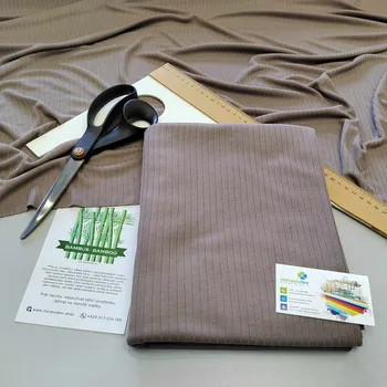 Dámské tričko Moraviatex Balíček 1metr - Žebro 6/2 BAMBUS vis. Moka 518 (0,34kg)