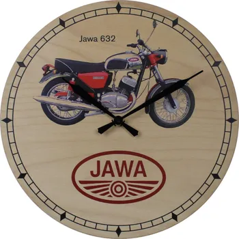 Hodiny Dřevěné nástěnné hodiny 400 mm JAWA 632 Skladem v ČR