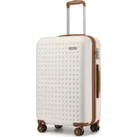 Kono 2486 Kufr spinner 75cm Krémový ABS/Polykarbonát