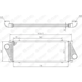 Chladič motoru QWP Chladič vzduchu intercooler QWP WIC101