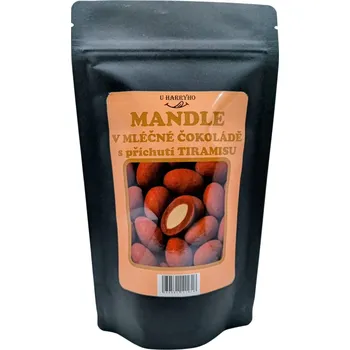 Mandle v mléčné čokoládě TIRAMISU 180g (Mandle v mléčné čokoládě TIRAMISU 180g)