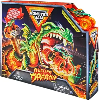 autodráha Spin Master MONSTER JAM - Hrací set DUELING DRAGON, 1:64