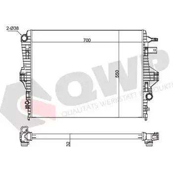 Chladič motoru QWP Chladič vody QWP WRA346