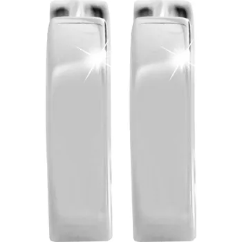 Módní doplněk JSB bijoux s.r.o. Stříbrné náušnice kroužky čistě kovové bez krystalů (Stříbro 925/1000)