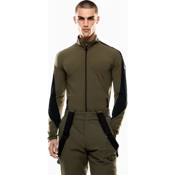 Pánský svetr EA7 EMPORIO ARMANI SKI KITZBUHEL TECNICAL POWERSTRETCH COLORBLOCK TOP FULL ZIP MAN GRAPE LEAF Velikost: M