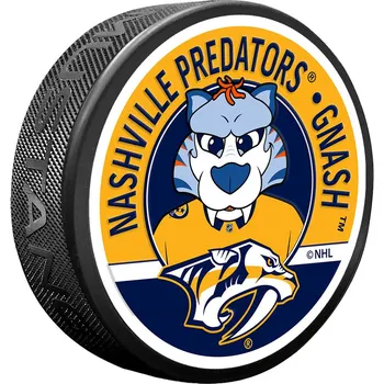 Puk Mustang Puk Nashville Predators NHL Gnash Mascot Textured Puck