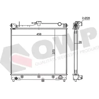 Chladič motoru QWP Chladič vody QWP WRA370