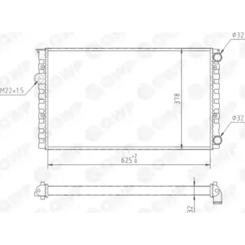Chladič motoru QWP Chladič vody QWP WRA170