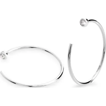 Módní doplněk JSB bijoux s.r.o. Menší stříbrné provlékací náušnice s krystalem Swarovski Crystal (Stříbro 925/1000)