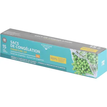 DOCHTMANN Sáčky na potraviny do mrazáku 3l, uzavíratelné 15ks