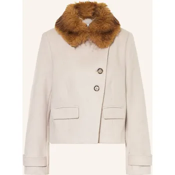 Dámský blejzr Ba&Sh Dámská Bunda Terry S Umělou Kožešinou, režná, 34