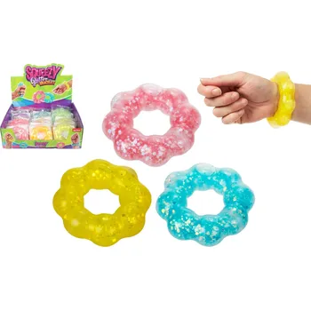 Náramek Teddies Náramek antistresový mačkací sliz 8cm 6 barev v sáčku (1 ks)