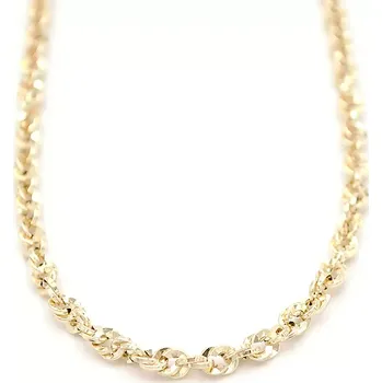 Řetízek Zlatý proplétaný řetízek Anker zdobený v lesklém vzhledu 5,00g