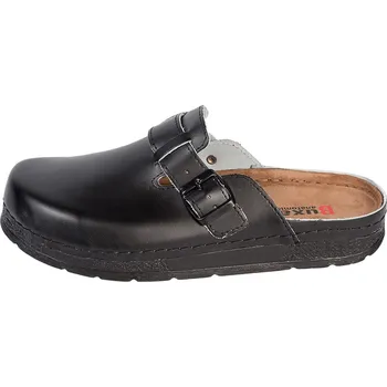 Pánská obuv Buxa Pánské kožené pantofle BZ420 - černá Velikost: 45