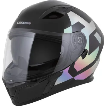 Helma na motorku Přilba Orbit Grind Absolut, CASSIDA (černá/holografická) 2026 XS (53 až 54 cm)