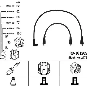 Zapalovací kabel Sada kabelů pro zapalování, 2475