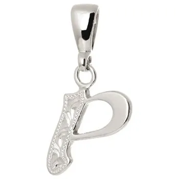 Přívěsek Stříbrný přívěšek písmeno P bez zirkonů STRZ1523PF