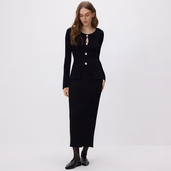 Dámská sukně Reserved - Žerzejová sukně z viskózové směsi - černý - 659HO-99X - 659HO-99X-L