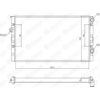 Chladič motoru QWP Chladič vody QWP WRA174