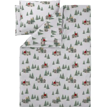 Povlečení LIVARNO® Ložní povlečení z jemného flanelu, 220 x 240 cm, 70 x 90 cm (domy)