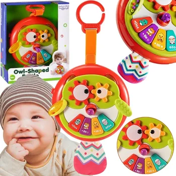 Woopie Baby Interaktivní hračka WOOPIE BABY Piano Owl se šustícím ocasem