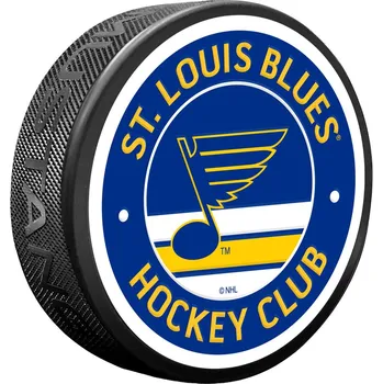 Puk Mustang Puk St. Louis Blues NHL Vintage Striped Textured Puck