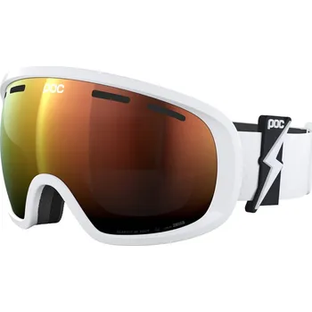 Sjezdové lyžování lyžařské brýle POC Fovea WF Blixten White/Partly Sunny Orange