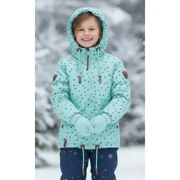 Made in China Dětská zimní bunda VINTE zelinkavá