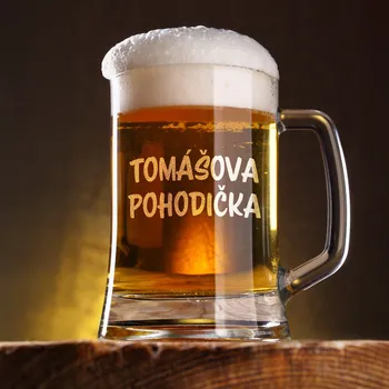 Sklenice Glass POHODIČKA - Pivní půllitr se jménem
