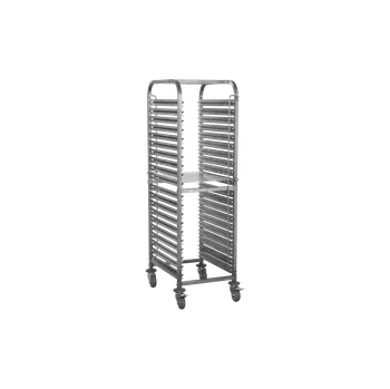 Servírovací stolek TEFCOLD Nerezový gastronomický vozík 600x400