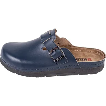 Pánské pantofle Buxa Pánské kožené pantofle BZ420 - tmavě modrá Velikost: 45
