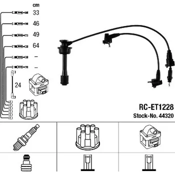 Zapalovací kabel Sada kabelů pro zapalování, 44320