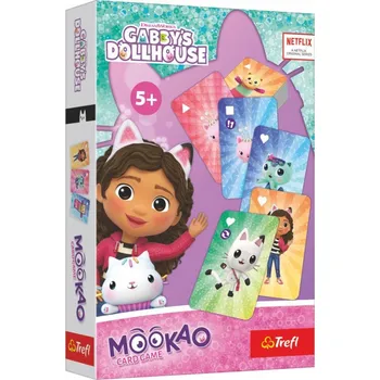 Desková hra Trefl Karetní hra Mookao Gabbyin domeček pro panenky/Gabby´s Dollhouse společenská hra v krab. 14x21x4cm
