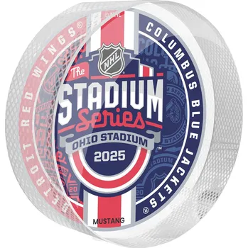 Puk Mustang Puk Columbus Blue Jackets NHL 2025 Stadium Series - Event Crystal Puck